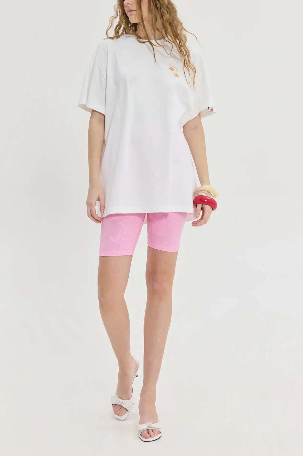 OVERSIZED T-SHIRT TAVLI "CHEETAH" OFF WHITE