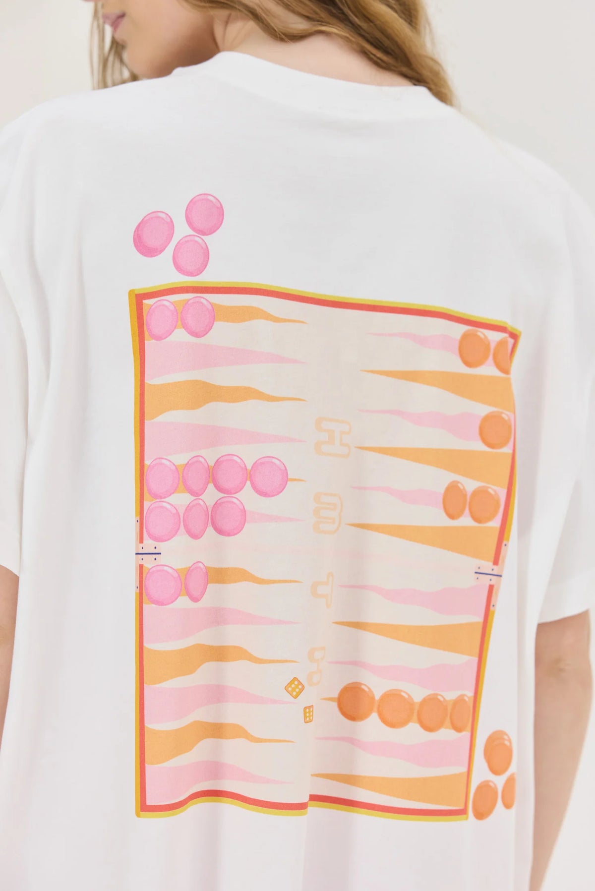 OVERSIZED T-SHIRT TAVLI "CHEETAH" OFF WHITE