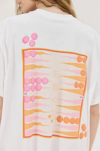 OVERSIZED T-SHIRT TAVLI "CHEETAH" OFF WHITE