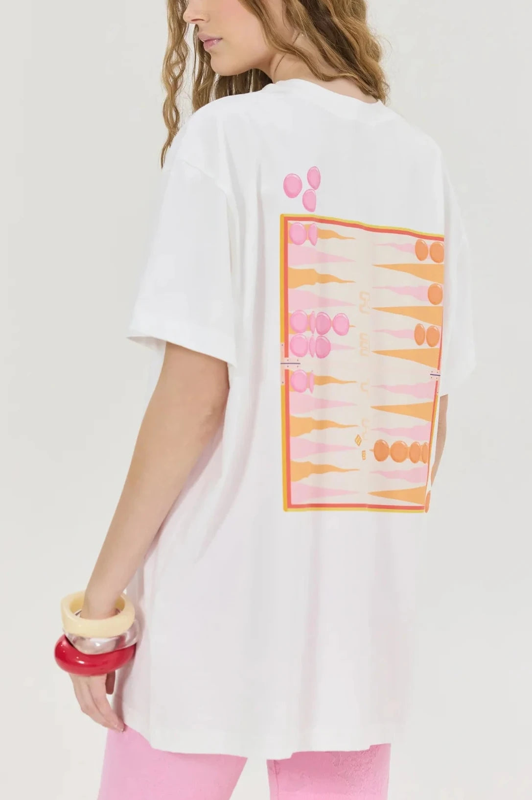 OVERSIZED T-SHIRT TAVLI "CHEETAH" OFF WHITE