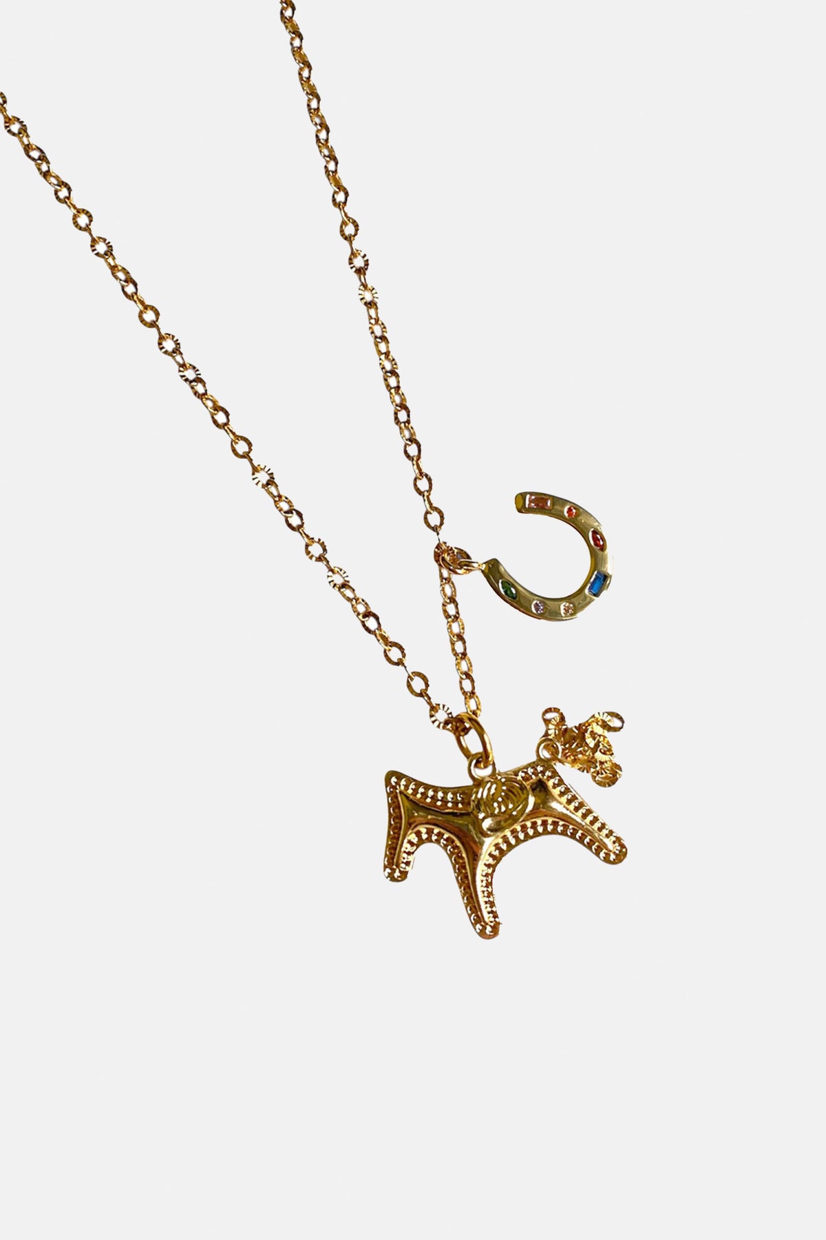 NECKLACE "LUCKY HORSE" GOLD