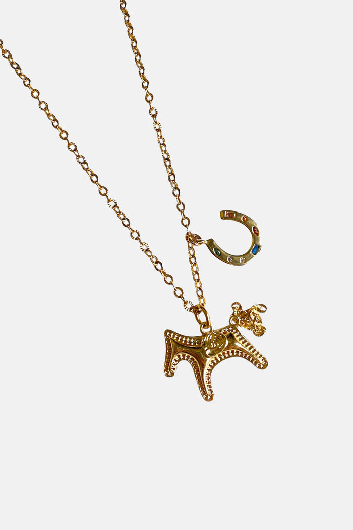 NECKLACE "LUCKY HORSE" GOLD