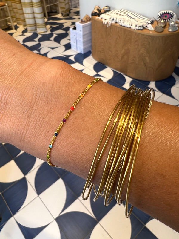 BRACELET "RAINBOWS" - GOLD