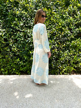 WOVEN KIMONO "HELIO" GREEN