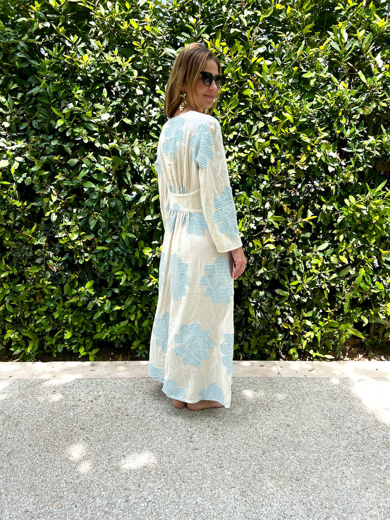 WOVEN KIMONO "HELIO" GREEN