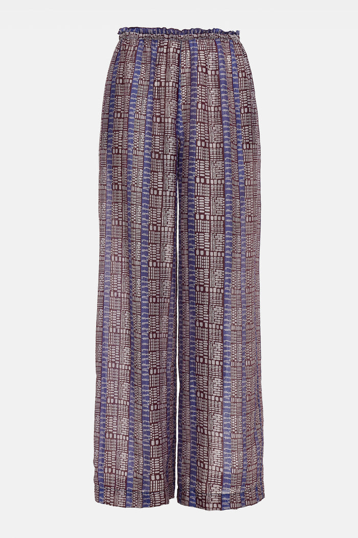 FLOWY TRANSPARENT CHIFFON PANTS "ISOLA"