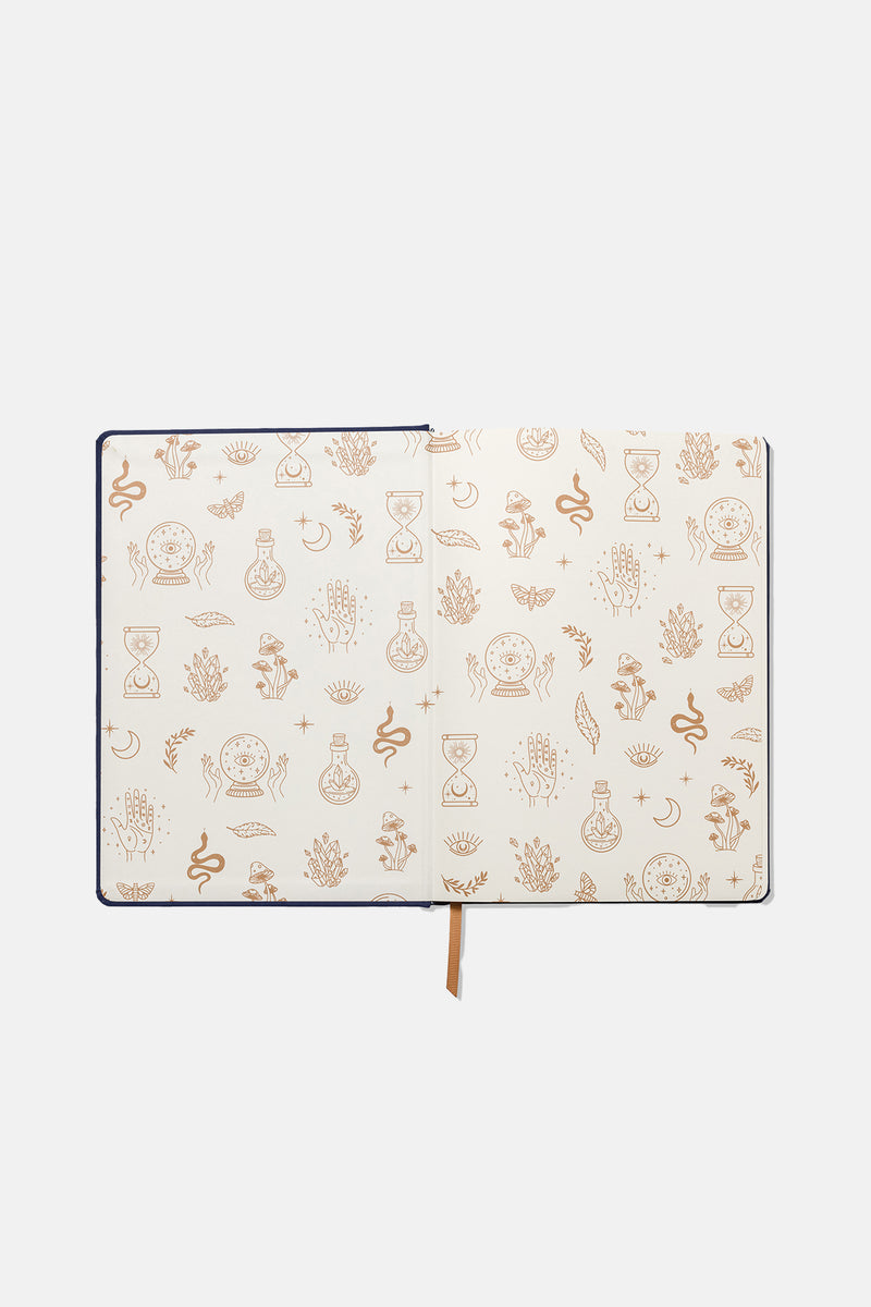 JUMBO JOURNAL "MYSTIC ICONS" DARK BLUE/GOLD