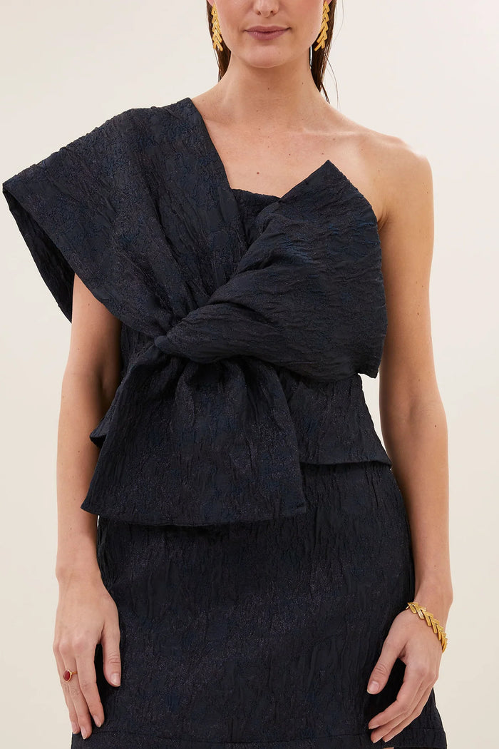 ONE SHOULDER TOP MIDNIGHT