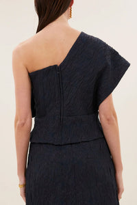 ONE SHOULDER TOP MIDNIGHT