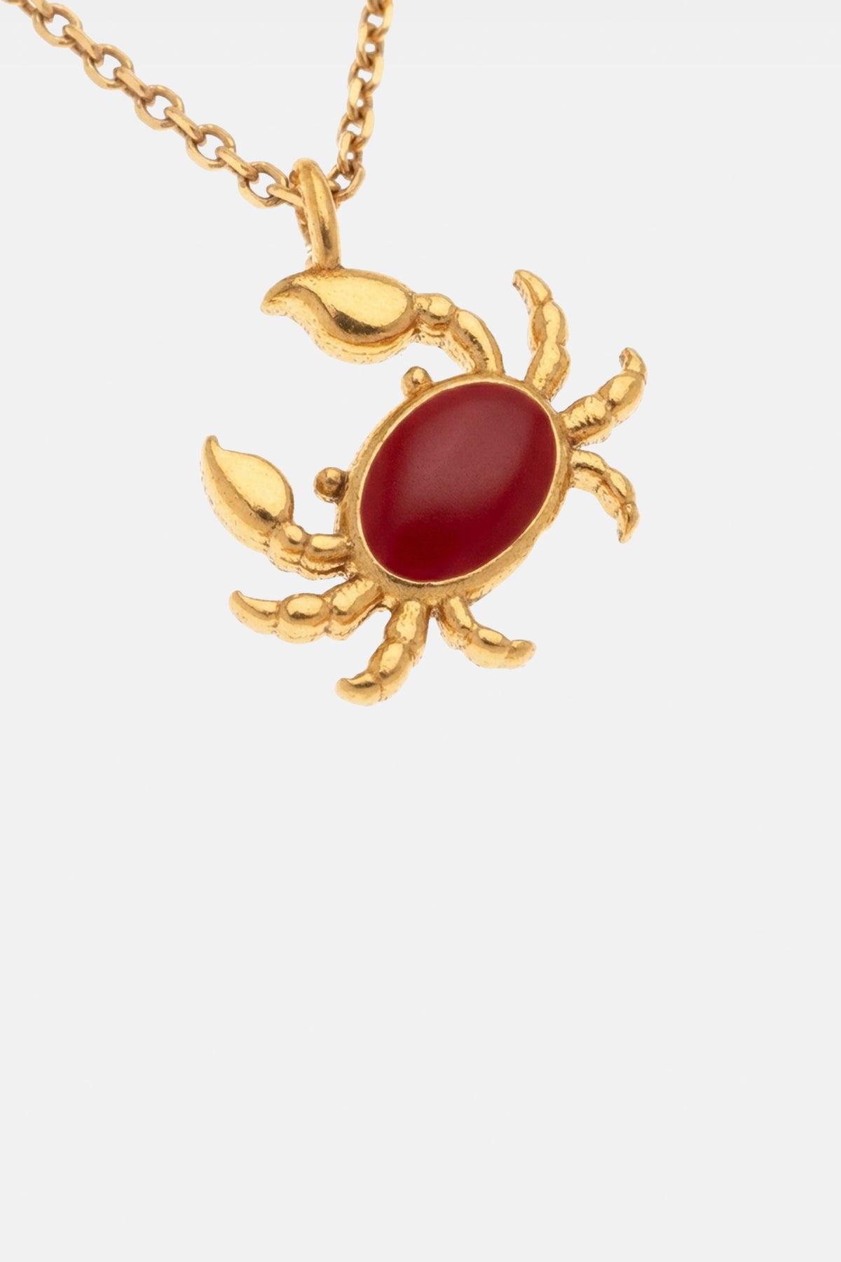 NECKLACE "KAVOURI" GOLD/RED