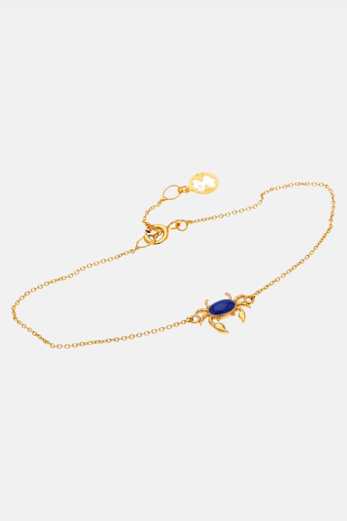 BRACELET "KAVOURI" GOLD/COBALT BLUE