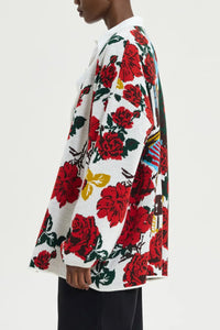 LONG OVERSIZED KNIT CARDIGAN MULTICOLOR