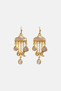 EARRINGS "LACRIMA" GOLD/SEA SHELL