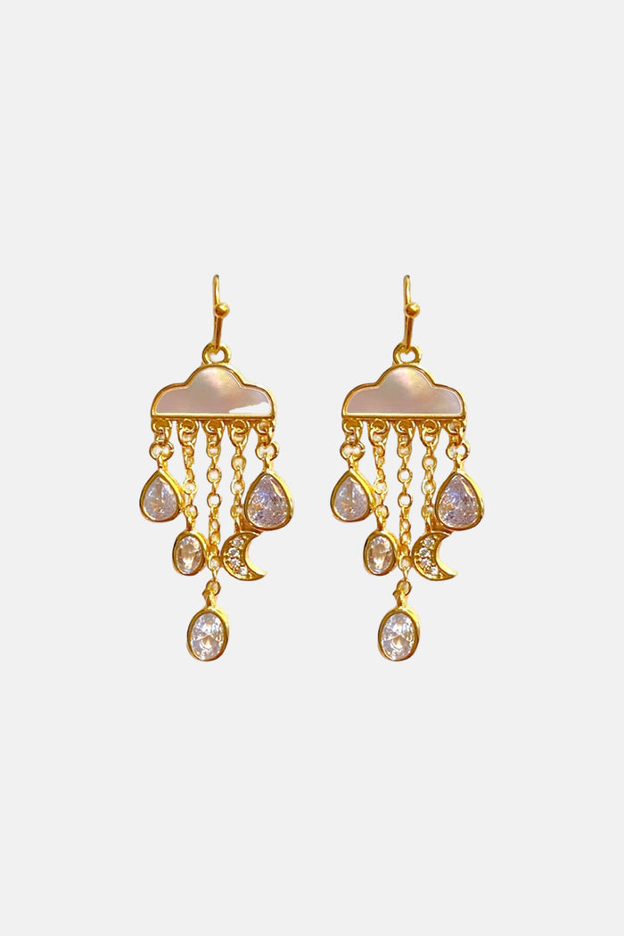 EARRINGS "LACRIMA GOLD/SEA SHELL