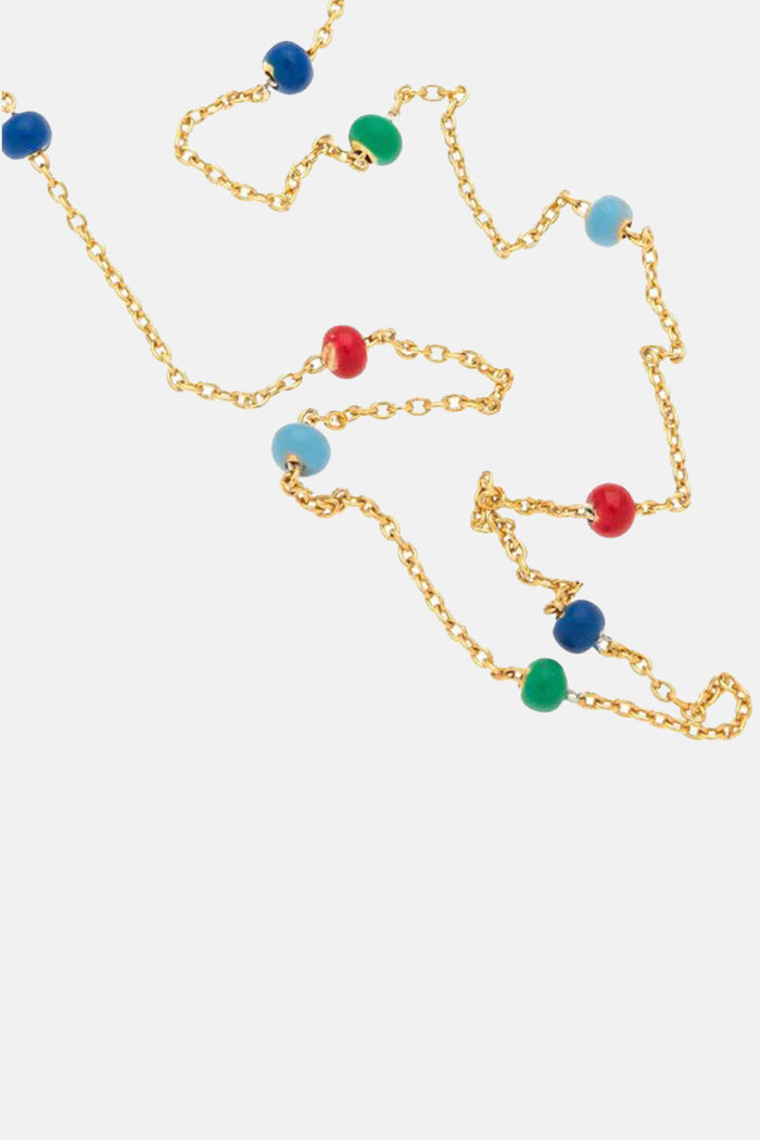 NECKLACE "POLYCHROMA" GOLD/MULTICOLOR