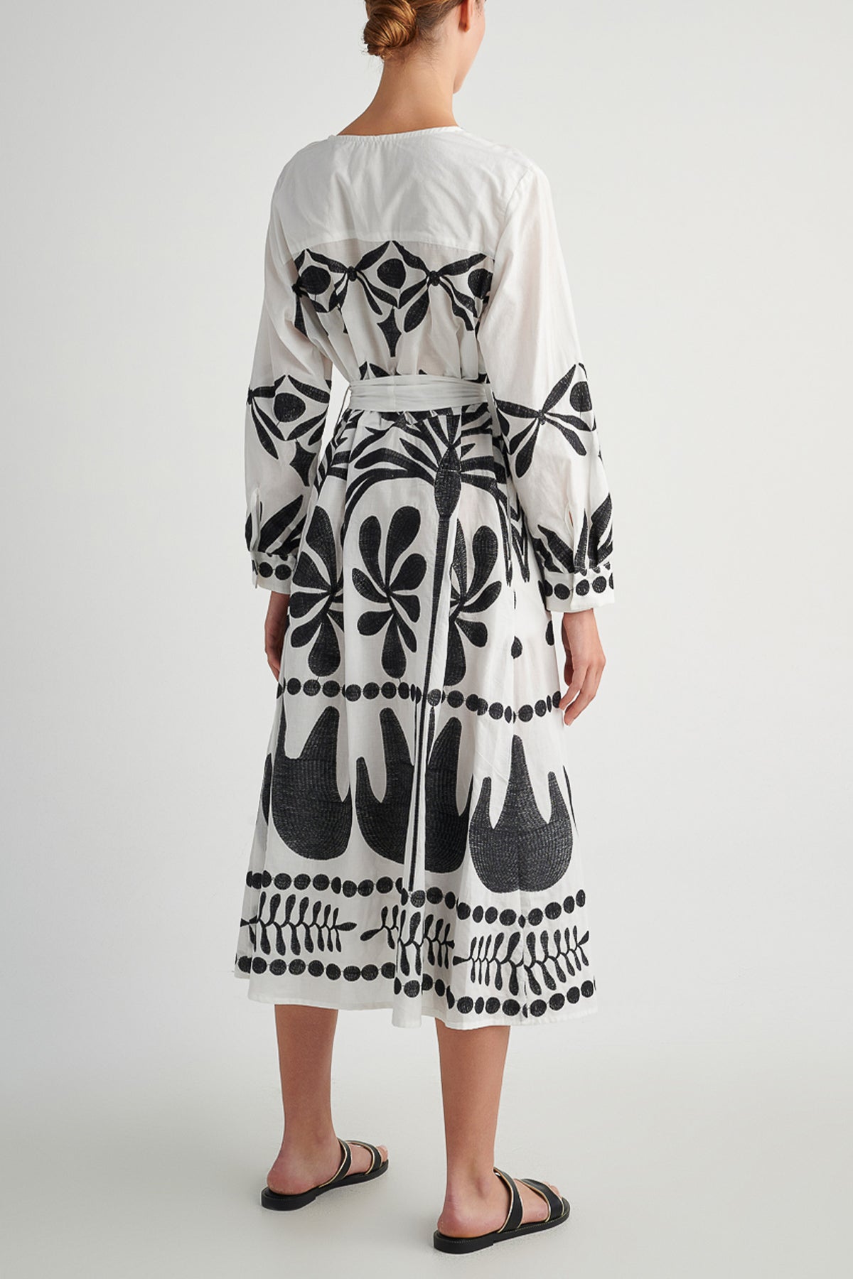 EMBROIDERED MIDI DRESS "ITHACA"