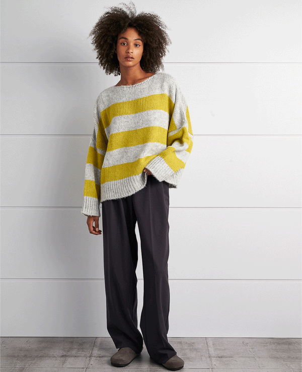 STRIPED OVERSIZED PULLOVER