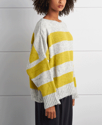 STRIPED OVERSIZED PULLOVER