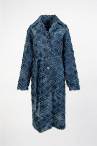 STATEMENT DENIM COAT BLUE