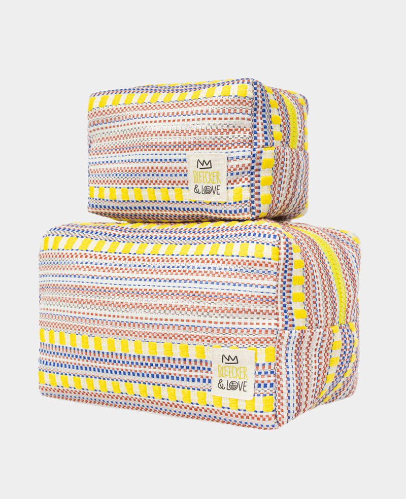 COSMETIC POUCH "BYBLOS" NEON YELLOW/MULTICOLOR