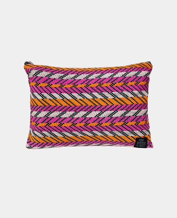 POCHETTE "JOYA" PINK/ORANGE/ECRU