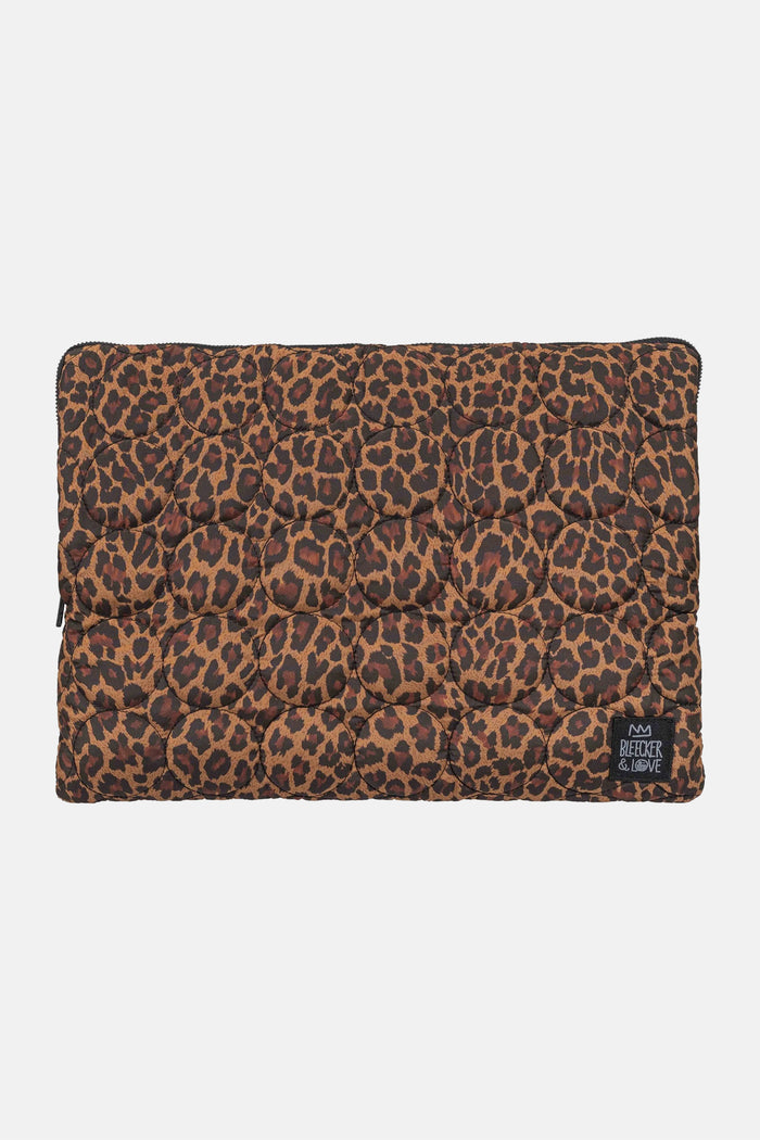 LAPTOP CASE "LEOPARDO" BLACK/BROWN