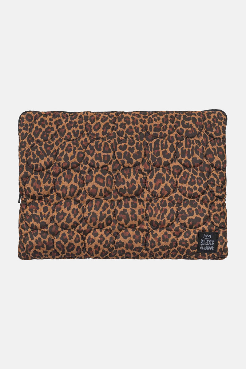LAPTOP CASE "LEOPARDO" BLACK/BROWN
