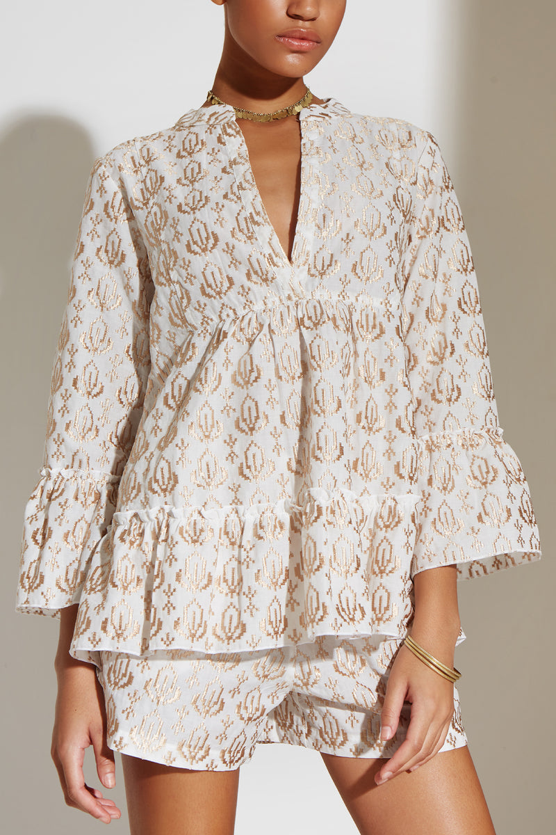 EMBROIDERED BLOUSE "CANNES"