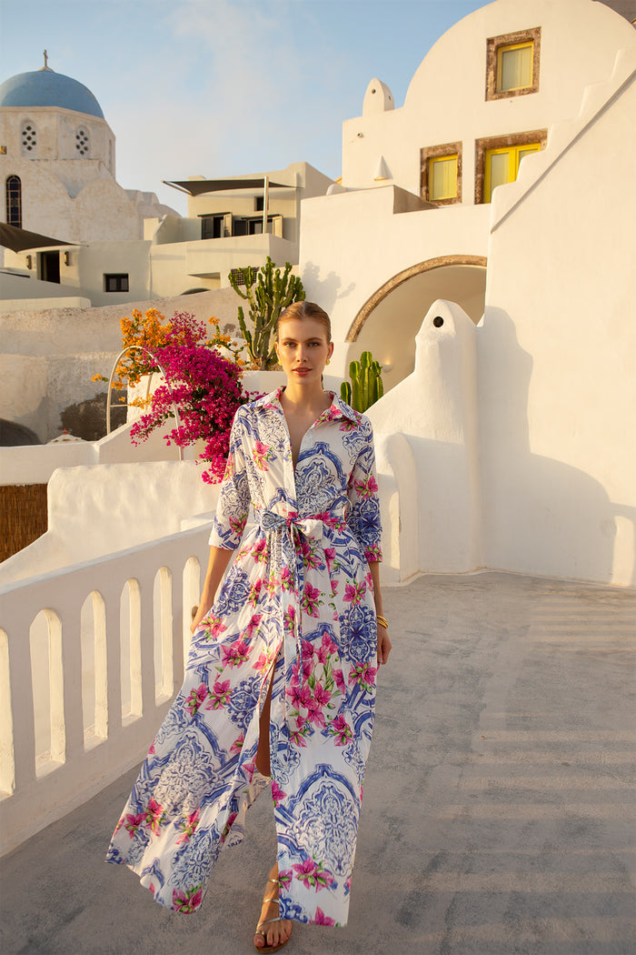 LONG DRESS "BOUGAINVILLEA"