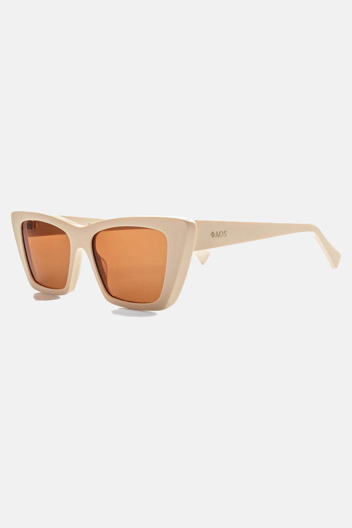 SUNGLASSES "CORFU" CREAM/BROWN