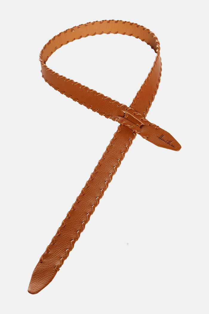 LEATHER BELT "ALICANTE" CAMEL