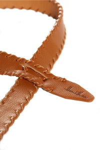 LEATHER BELT "ALICANTE" CAMEL