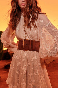 STATEMENT LEATHER BELT "SICILY" CAMEL