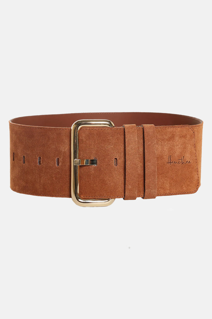 STATEMENT LEATHER BELT "SICILY" CAMEL