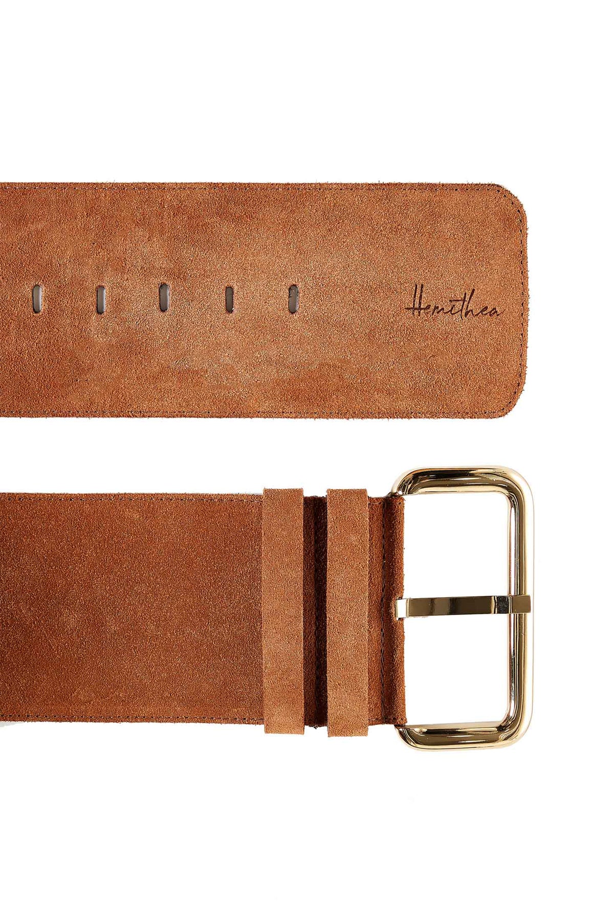 STATEMENT LEATHER BELT "SICILY" CAMEL