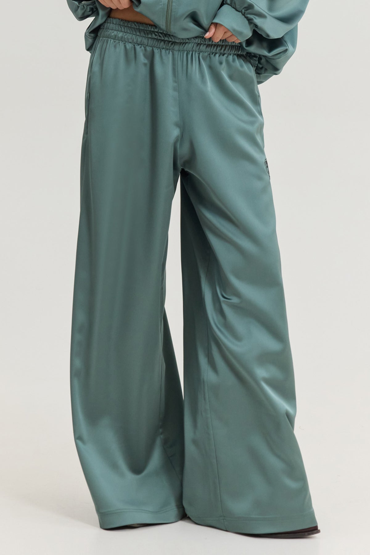 TRACK PANTS "PEACOCK" DARK TEAL