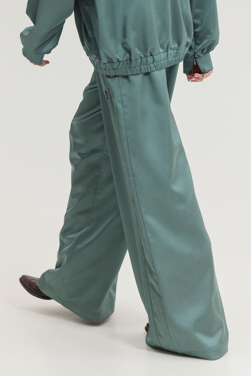 TRACK PANTS "PEACOCK" DARK TEAL