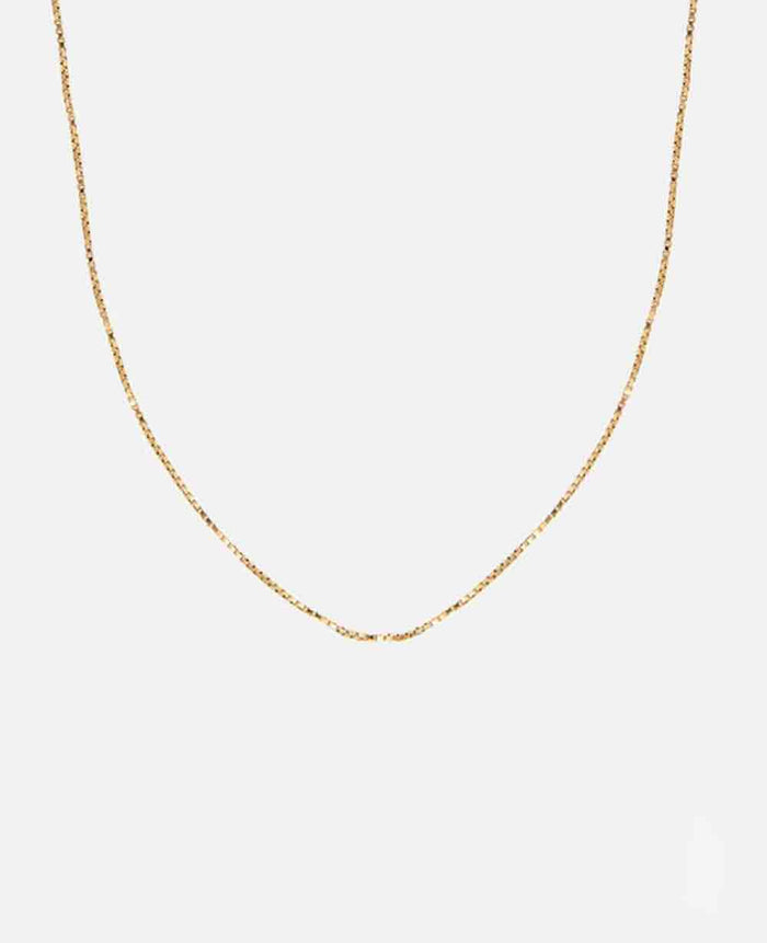 THIN CHAIN NECKLACE "GLOSSY"