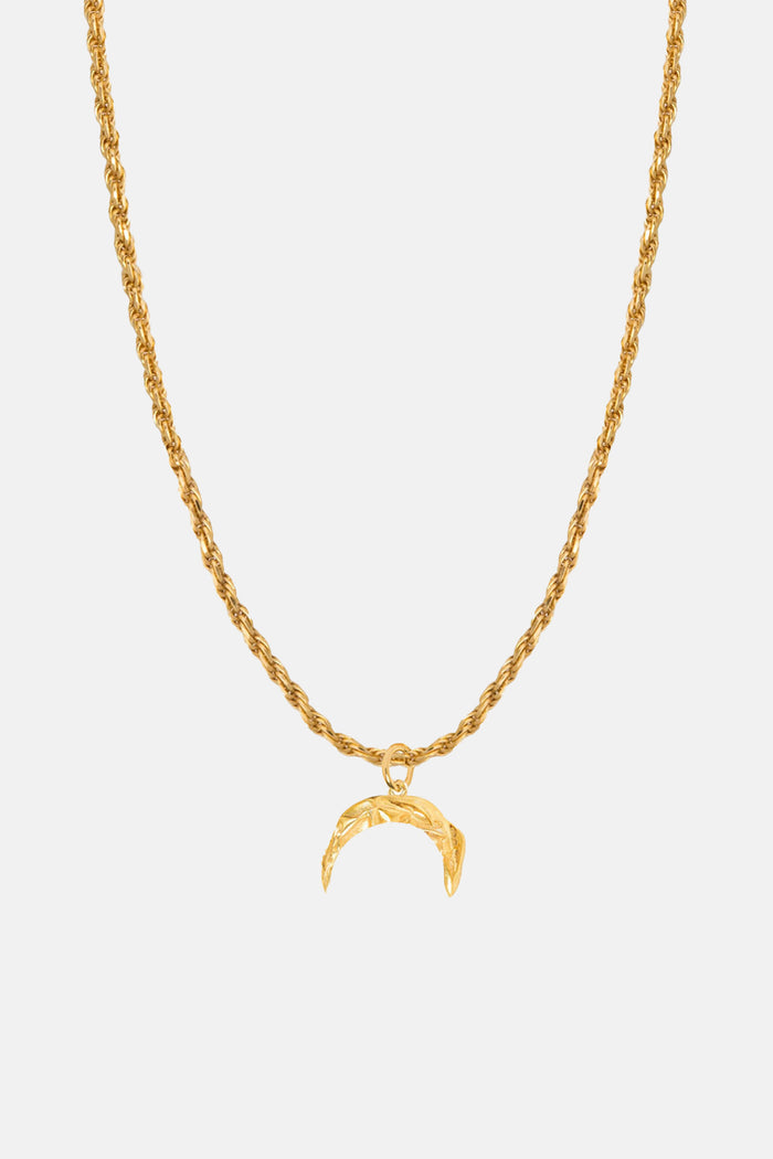 CORD CHAIN NECKLACE "MELIES TUSK" GOLD