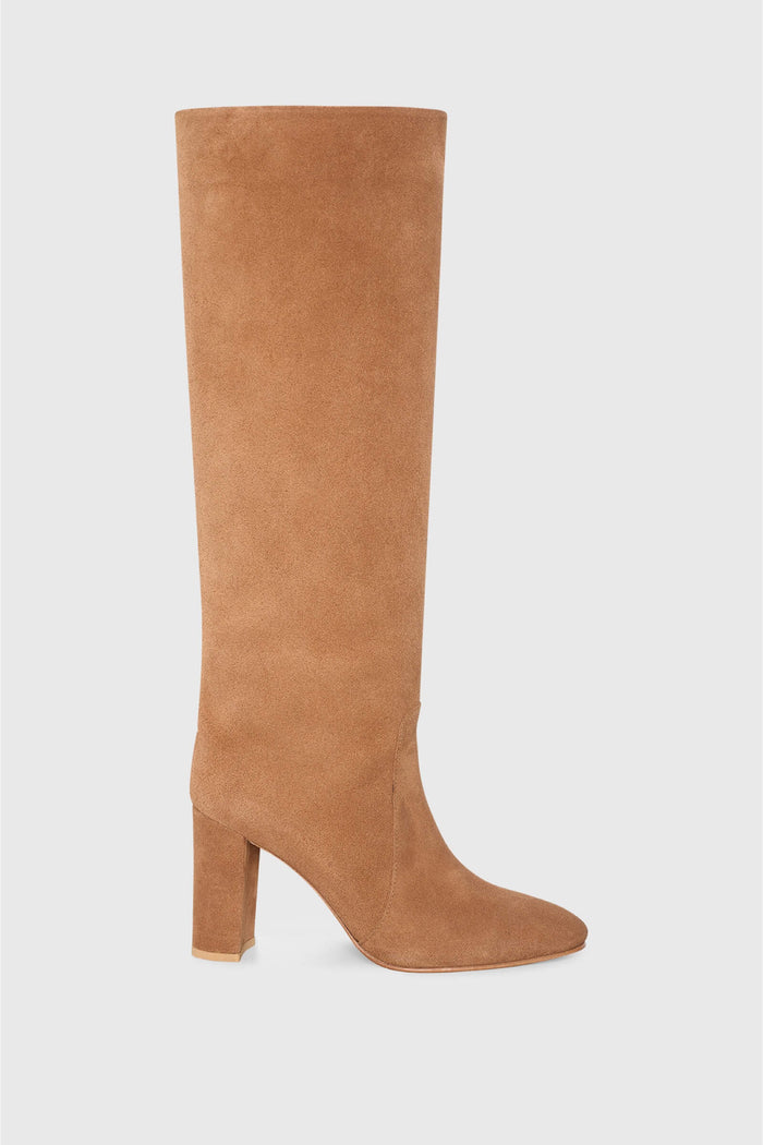 SUEDE BOOTS COGNAC
