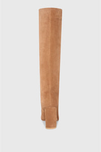 SUEDE BOOTS COGNAC