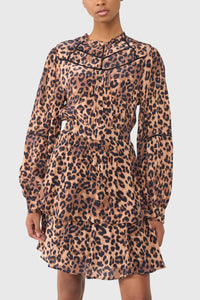SHORT VISCOSE DRESS „LEOLOVE“
