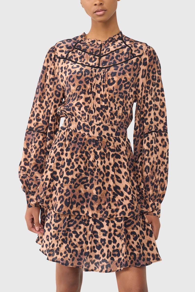 SHORT VISCOSE DRESS „LEOLOVE“