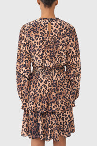 SHORT VISCOSE DRESS „LEOLOVE“