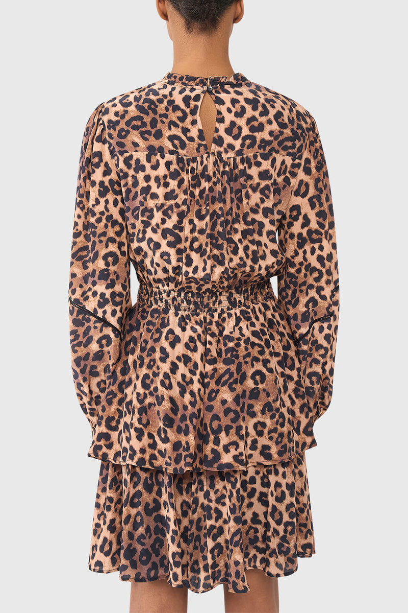 SHORT VISCOSE DRESS „LEOLOVE“