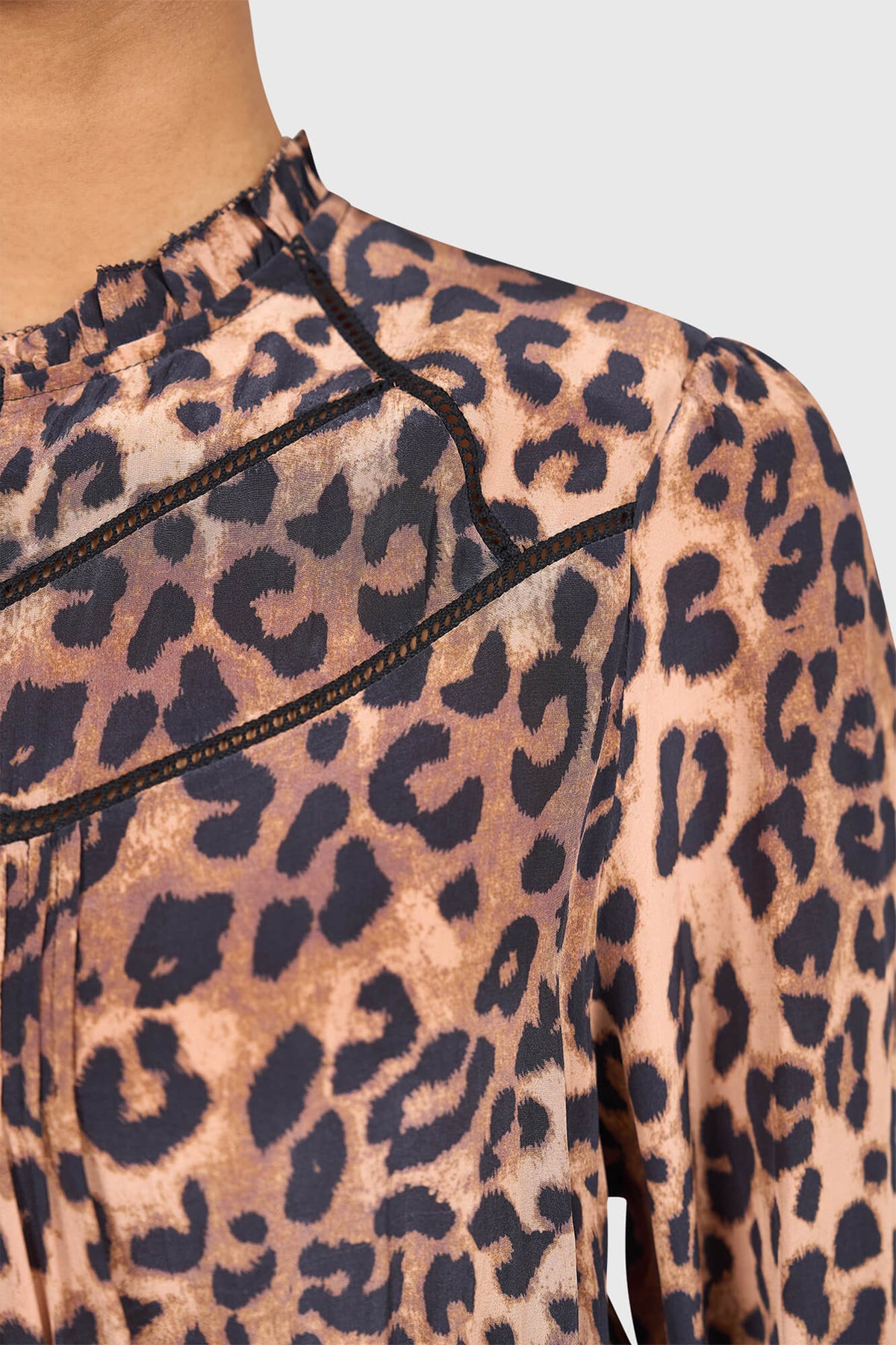 SHORT VISCOSE DRESS „LEOLOVE“