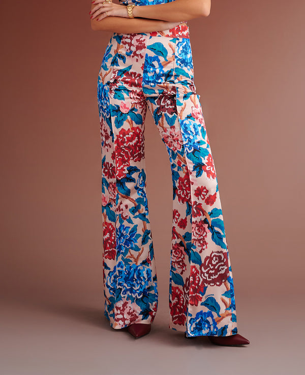 FITTED TROUSERS "PIPER" MULTICOLOR