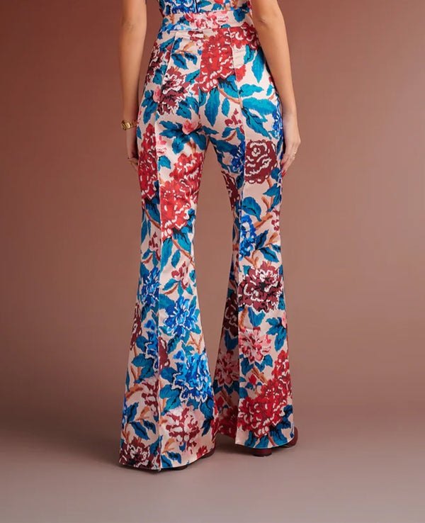 FITTED TROUSERS "PIPER" MULTICOLOR