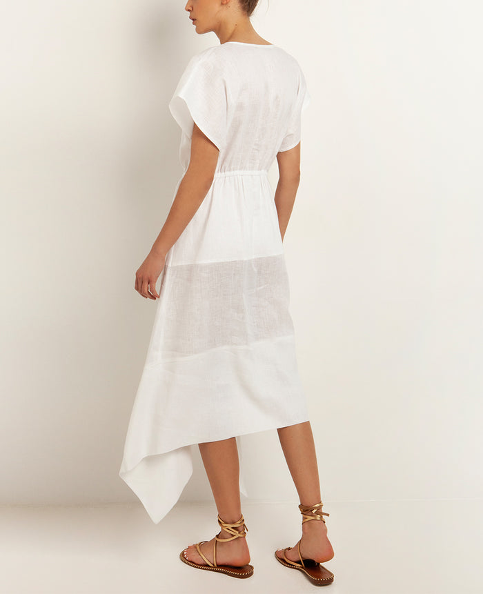 KIMONO LINEN DRESS "ELINA"