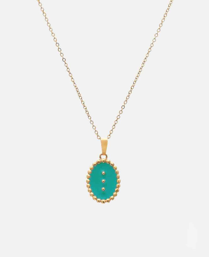 NECKLACE „THREE WISHES“ GOLD/TURQUOISE